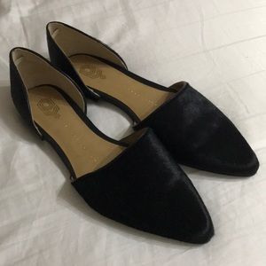 Pony Hair D’Orsay Flats